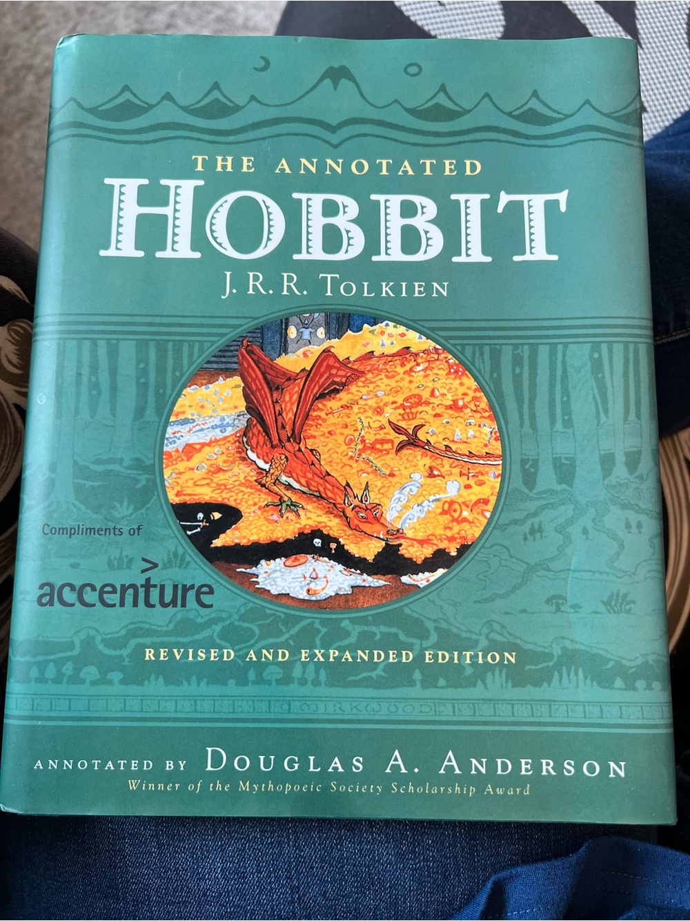 J.R.R. Tolkien The Annotated Hobbit - Green Cover